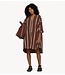 10DAYS Jurk a-line tunic stripes deep brown