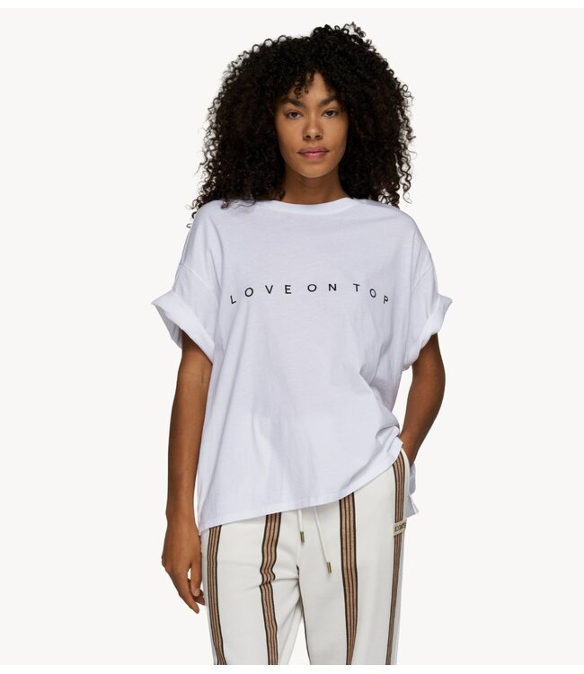 10DAYS T-shirt love tee white