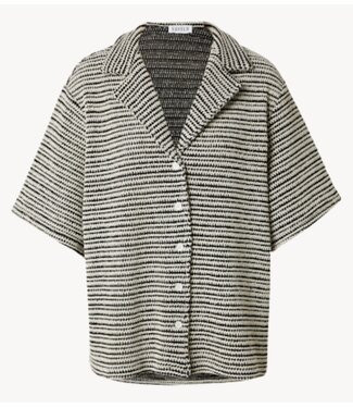 EDITED Blouse Karlotta Shirt Stripes: Black + Cream