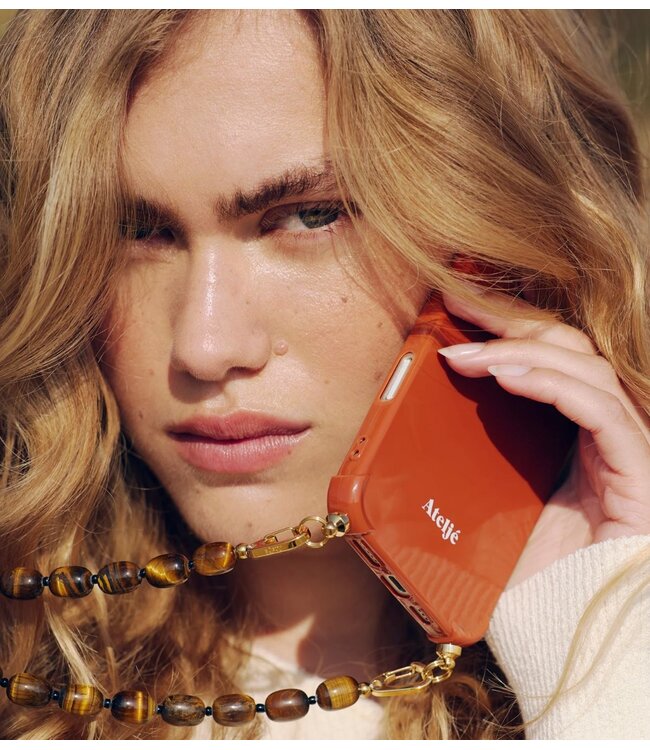 Ateljé Telefoonkoord Tiger eye cord