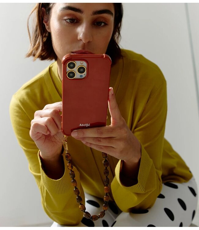 Ateljé Telefoonkoord Tiger eye cord