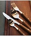 HKLIVING Bestek 70s cutlery: wood, set of 16