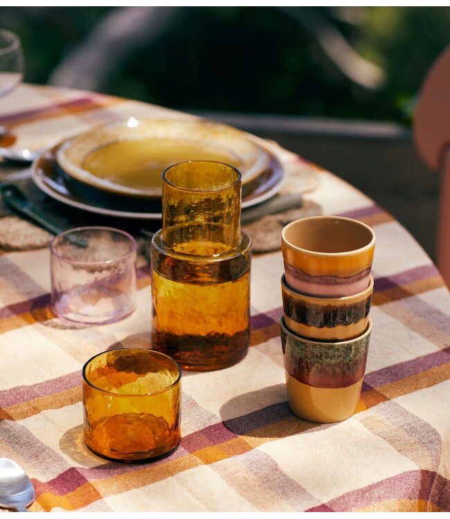 HKLIVING Water carafe  Tube carafe amber