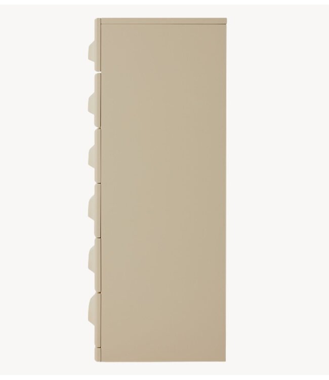 HKLIVING Kast Chest of 6 drawers cream