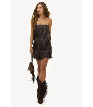 Jurk CHROMATIC VIBES Dark brown