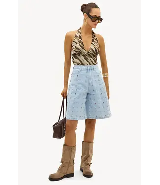 Broek WILDFLOWER WAVES Light blue