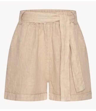 BY-BAR Broek june linen shorts biscuit