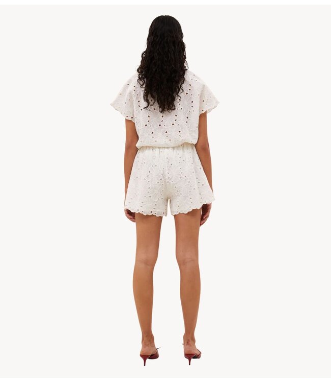 BY-BAR Broek isa flower shorts off white