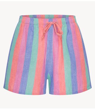 BY-BAR Broek isa rainbow shorts rainbow stripe