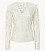 YAS Top YASLACEY LS V-NECK LACE TOP S. NOOS pristine
