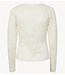 YAS Top YASLACEY LS V-NECK LACE TOP S. NOOS pristine