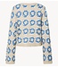 YAS Vest YASCITOVA LS CROCHET CARDIGAN S. Pristine marina