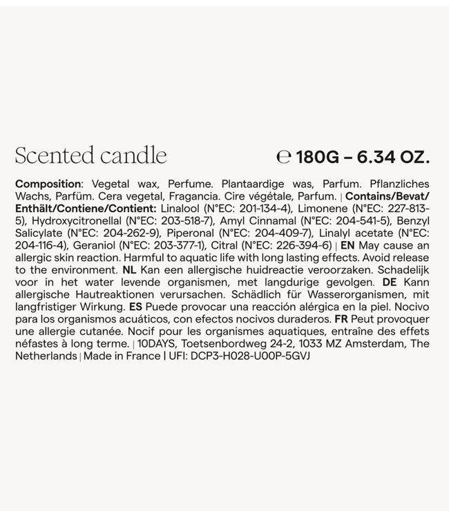 10DAYS Kaars unexpectedly scented candle multicolor