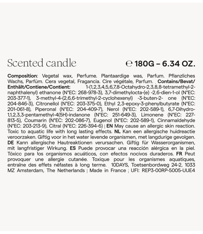 10DAYS Kaars simple scented candle multicolor