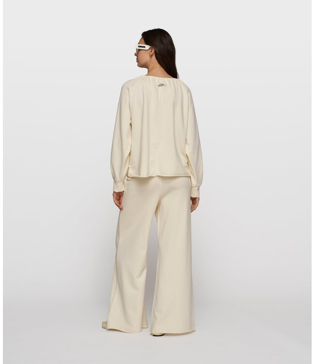 10DAYS Broek wide leg jogger soft vanilia