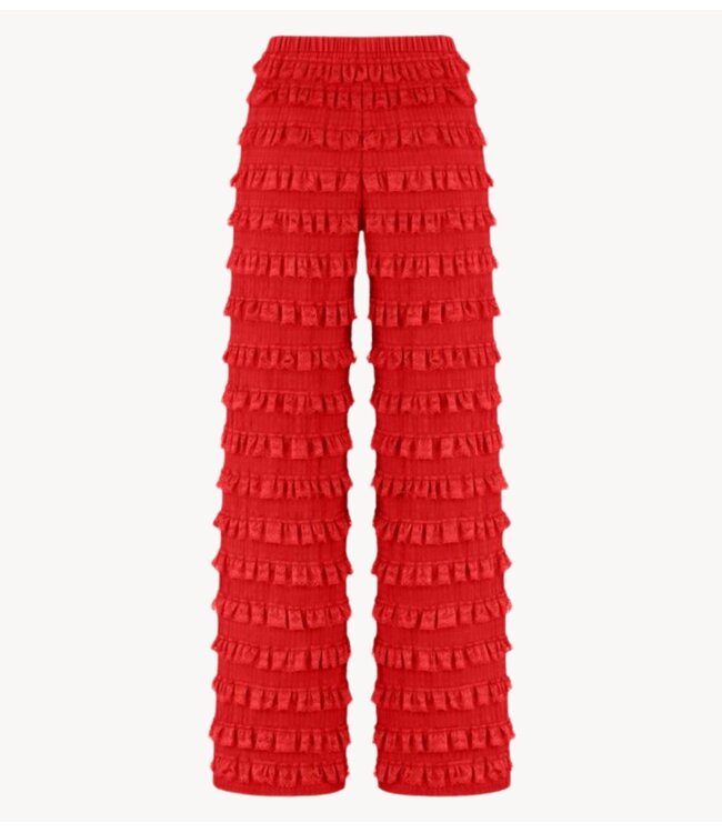 HARPER & YVE Broek LO-PA HIGH RISK RED