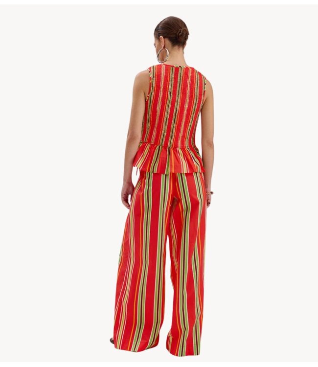 HARPER & YVE Broek MEIKE-PA MULTI STRIPE RED