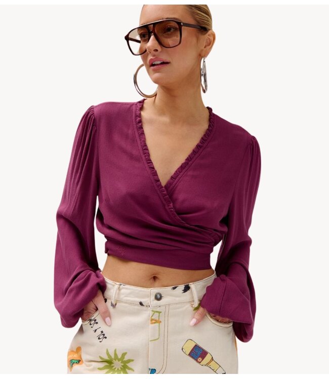 HARPER & YVE Top FLORA-LS CASSIS