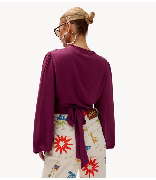 HARPER & YVE Top FLORA-LS CASSIS