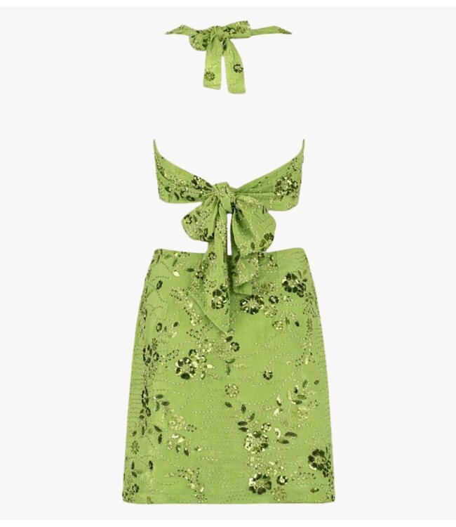 HARPER & YVE Jurk SORA-DR GREEN SEQUIN