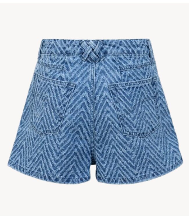 OU. Broek short beat bleu clair