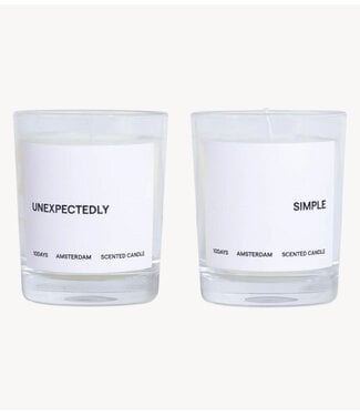10DAYS Kaars unexpectedly simple scented candle set multicolor