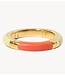 MIMI ET TOI Ring Ivy ring - Coral / Nude
