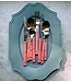 HKLIVING Bestek 70s cutlery: raspberry, set of 16