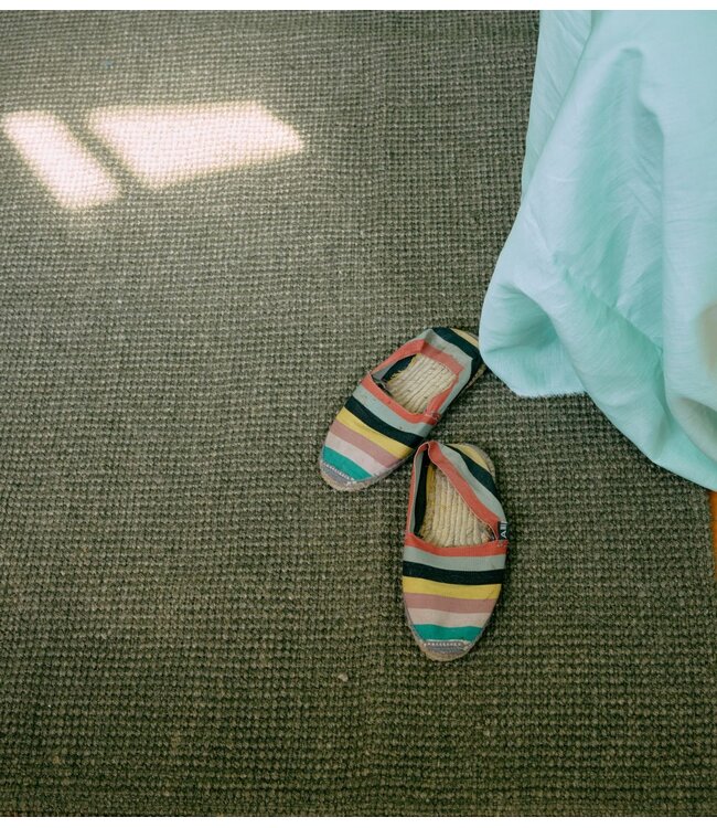 HKLIVING Vloerkleed Jute rug, sage (150x240cm)