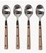 HKLIVING Lepeltjes 70s cutlery: tea spoons taupe, set of 4