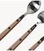 HKLIVING Lepeltjes 70s cutlery: tea spoons taupe, set of 4