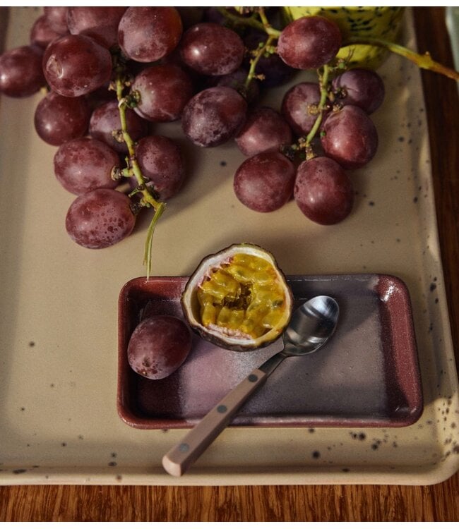 HKLIVING Lepeltjes 70s cutlery: tea spoons taupe, set of 4