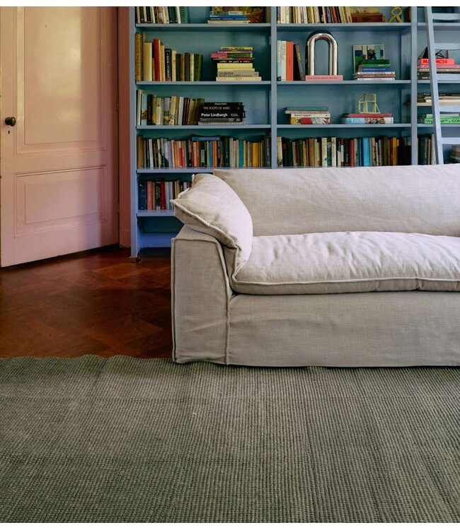 HKLIVING Vloerkleed Jute rug, sage (240x340cm)