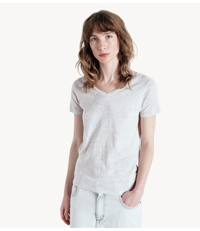 American Vintage T-shirt V- GAMIPY POLAR MELANGE