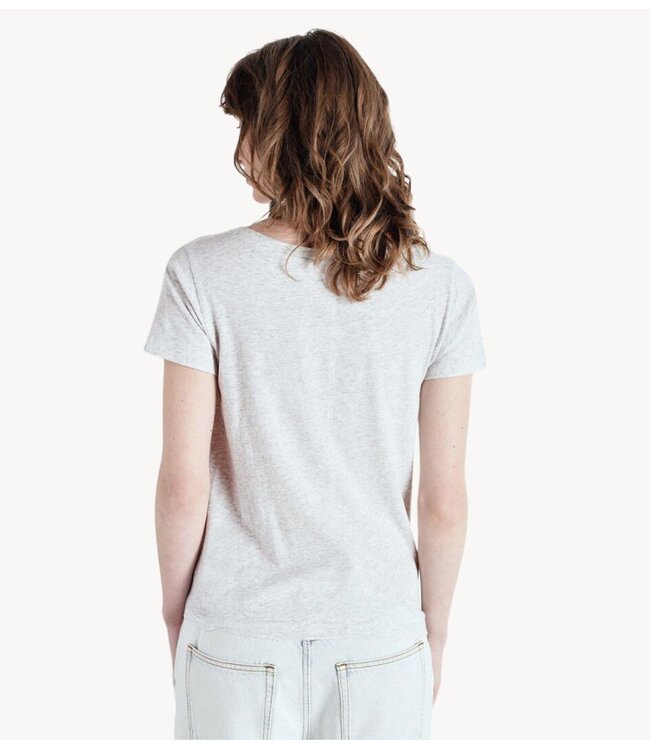 American Vintage T-shirt V- GAMIPY POLAR MELANGE