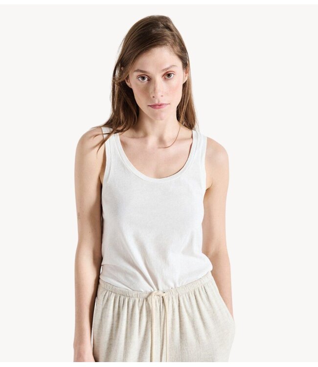 American Vintage Top singlet GAMIPY BLANC