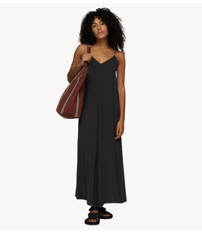 10DAYS Jurk strappy dress modal black