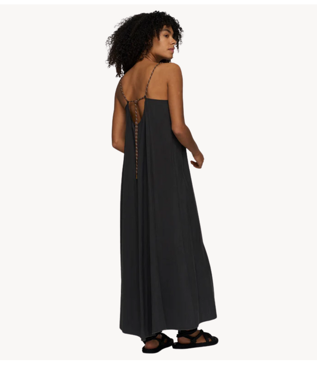 10DAYS Jurk strappy dress modal black