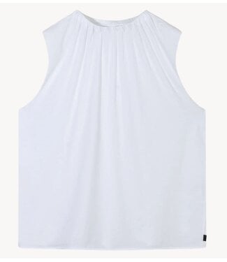 10DAYS Top pleated top jersey white