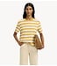 Selected Top SLWESSENTIAL SS STRIPED BOXY TEE NOOS Ochre