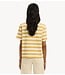 Selected Top SLWESSENTIAL SS STRIPED BOXY TEE NOOS Ochre
