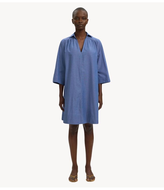 Selected Jurk SLFKIRA TALIA OVERSIZE 3/4 DRESS B Dark Blue