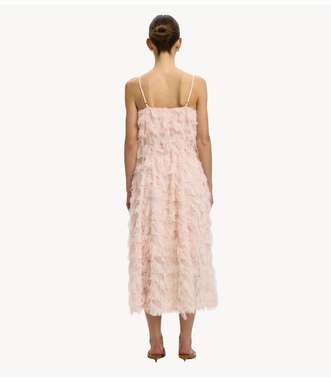 Selected Jurk SLFMYLINE REGULAR MIDI STRAP DRESS B Pale Dogwood