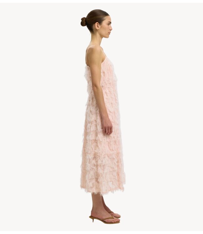 Selected Jurk SLFMYLINE REGULAR MIDI STRAP DRESS B Pale Dogwood