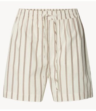 Selected Broek SLFGINA MW CROCHET EDGE SHORTS B Etherea STRIPE