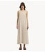 Selected Jurk SLFLUISA RELAXED LINEN BLEND DRESS NOOS Sandshell