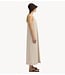 Selected Jurk SLFLUISA RELAXED LINEN BLEND DRESS NOOS Sandshell