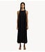 Selected Jurk SLFLUISA RELAXED LINEN BLEND DRESS NOOS black