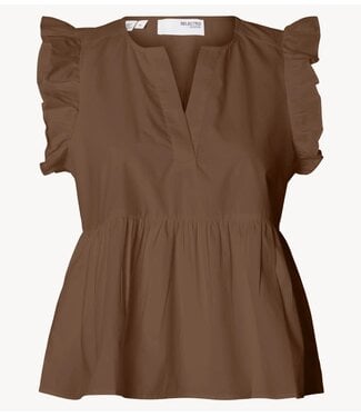 Selected Top  SLFBLAIR-IDA SL TOP Chocolate Chip