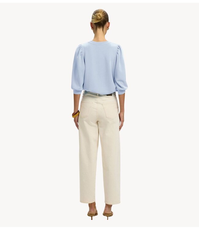 Selected Top SLWTENNY 3/4 SWEAT TOP NOOS Cashmere Blue